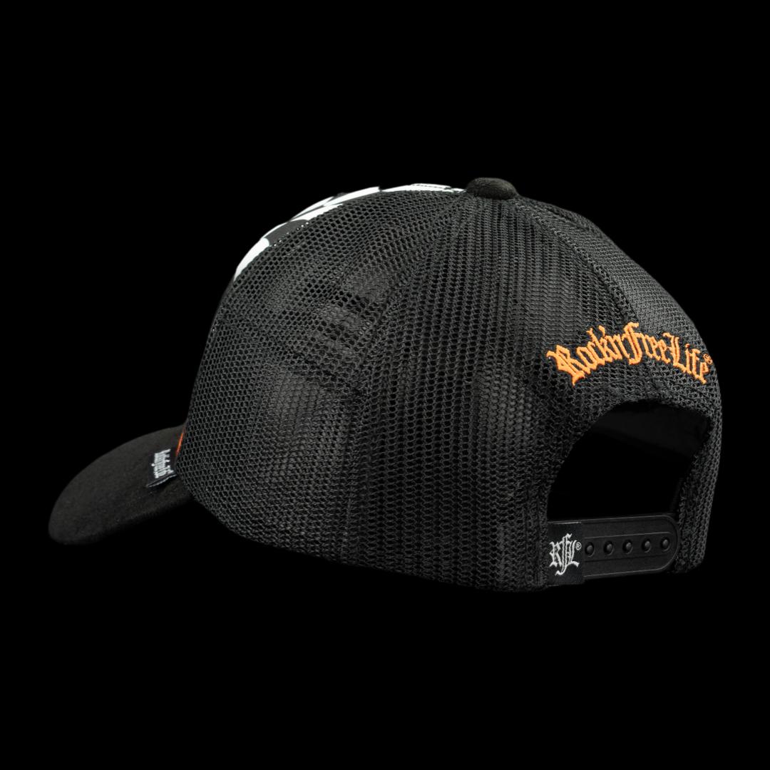 Trucker Cap N°219 VINTAGE RACING – Rückansicht mit Mesh und Snapback