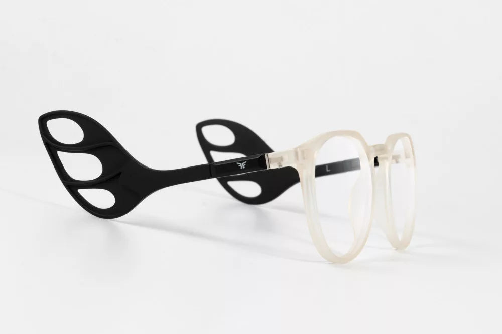MOTOEYE H0004-C2 Motorradbrille Transparent / Schwarz