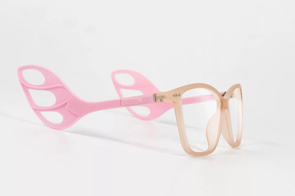 MOTOEYE H0005-C3 Motorradbrille Transparent / Pink