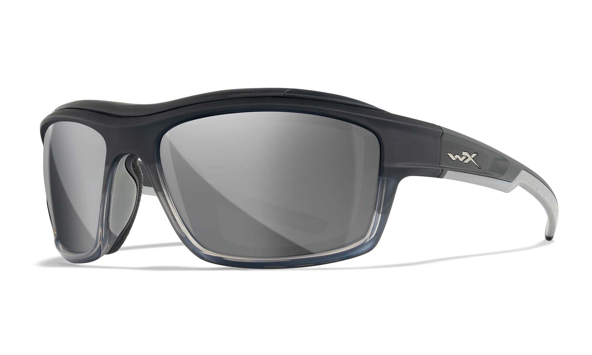 Wiley X WX Ozone Motorradbrille Charcoal-Grey mit Silver Flash Gläsern – Hauptansicht
