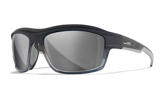 Wiley X WX Ozone Motorradbrille Charcoal-Grey mit Silver Flash Gläsern – Hauptansicht