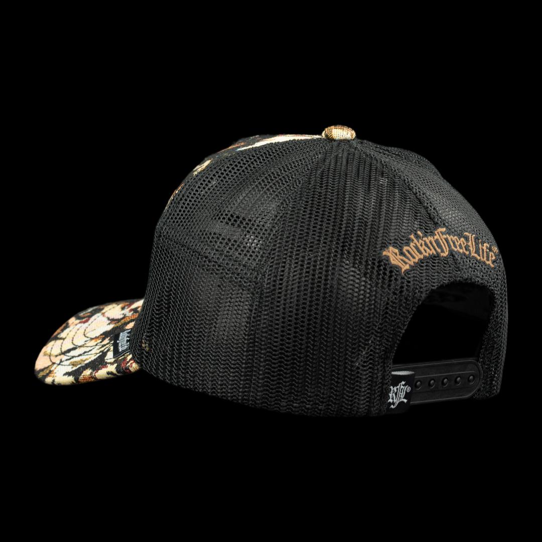Trucker Cap N°222 REMEMBER – Rückansicht mit Mesh und Snapback