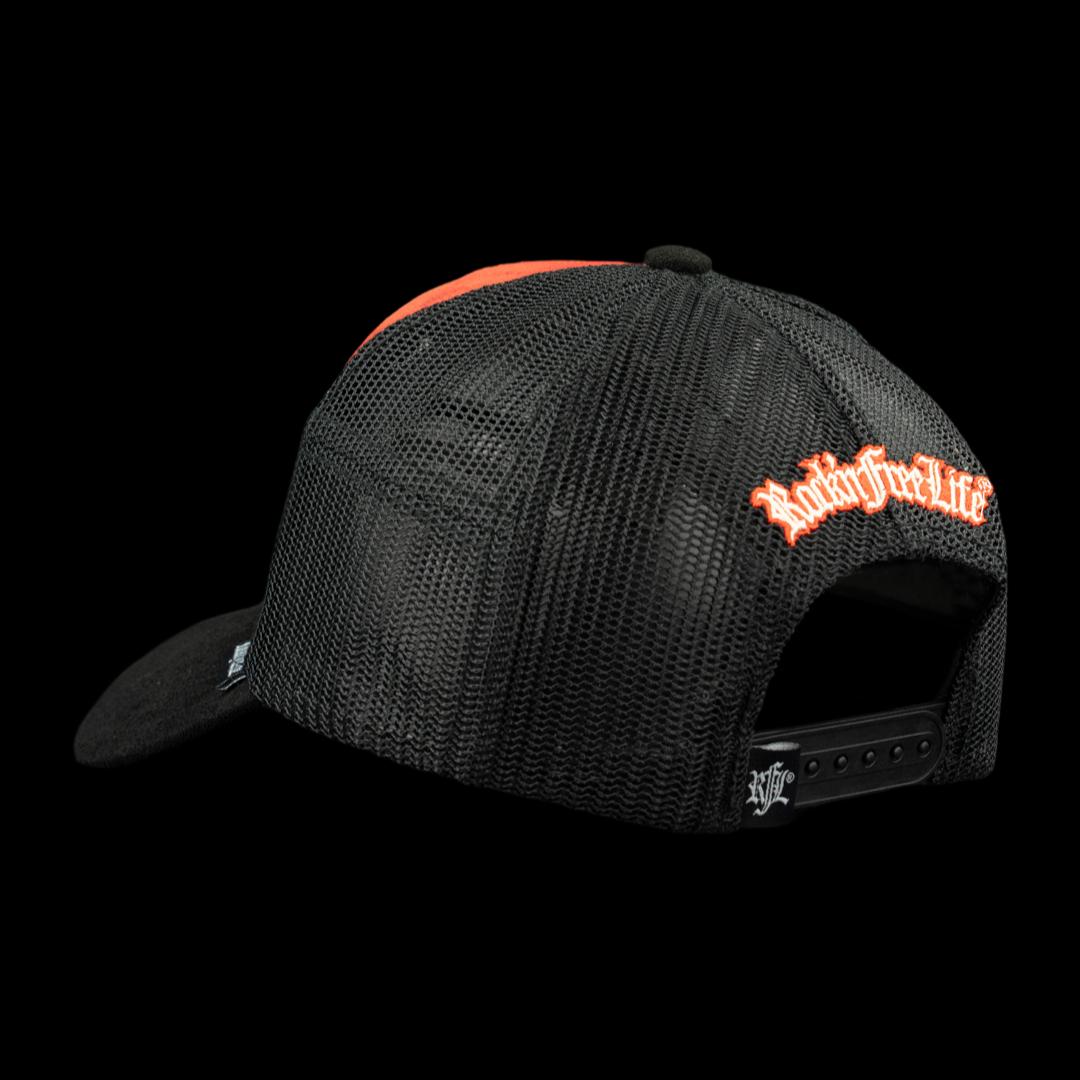 Trucker Cap N°226 ROCK'N ROLL – Rückansicht mit Mesh und Snapback