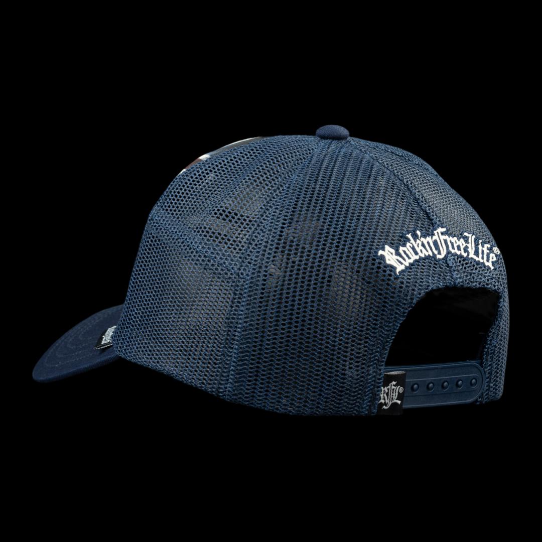 Trucker Cap N°220 TOWER BRIDGE – Rückansicht mit Mesh und Snapback