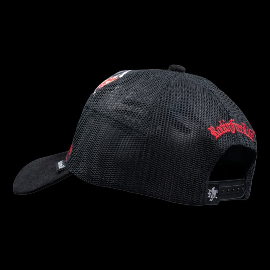 Trucker Cap N°237 FLOWER POWER – Seitenansicht